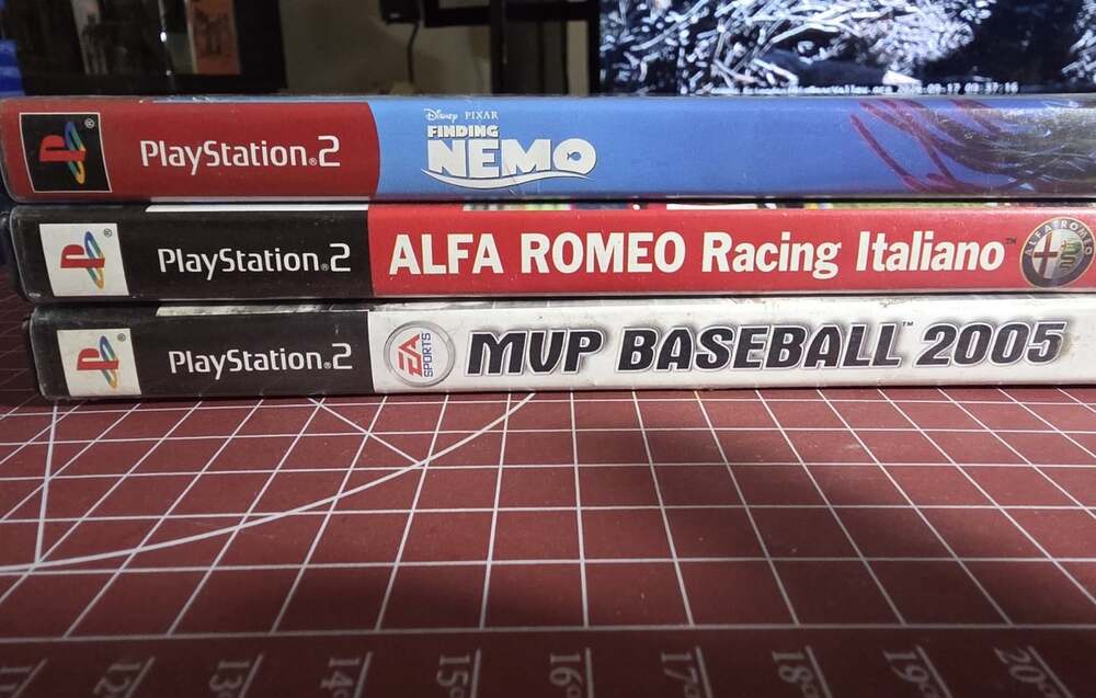 PS2 Lot MVP Baseball 2005, Finding Nemo, Alfa Romeo Racing Sony PlayStation 2